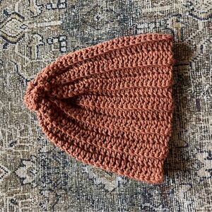 Handmade Crochet Rust Beanie